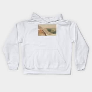 View of a Plain with Damascus, Syria, from the Mountains by Frederic Edwin Church Kids Hoodie